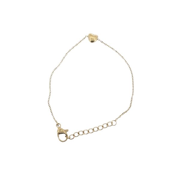 A Little Heartfelt Treasure: Children’s Gold IP Stainless Steel Puffed Heart Bracelet Bryan Jewelry Prattville, AL