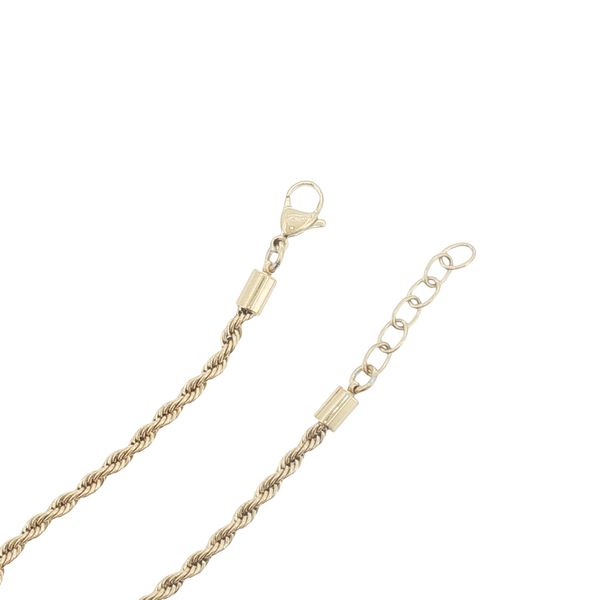 Classic Shine with Everyday Strength: Stainless Steel IP Plated Rope Bracelet Image 2 Bryan Jewelry Prattville, AL