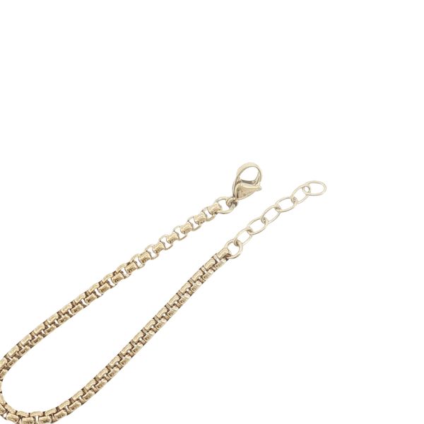 Structured Shine for Everyday Style: Stainless Steel IP Plated Round Box Bracelet Image 2 Bryan Jewelry Prattville, AL