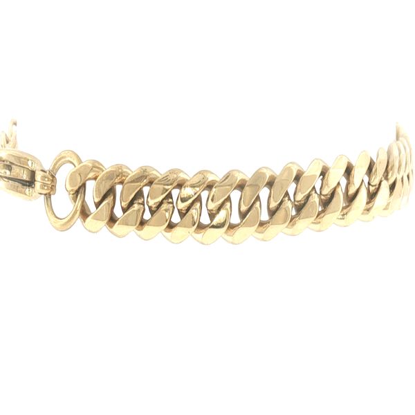 Classic Style for Smaller Wrists: Junior Gold IP Stainless Steel 4.6mm Curb Bracelet Image 2 Bryan Jewelry Prattville, AL