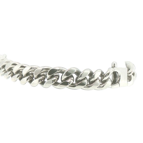 10mm Stainless Steel Curb Link Bracelet Image 2 Bryan Jewelry Prattville, AL
