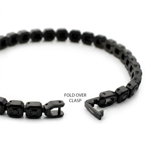Matte Black IP Steel Golf Bracelet Image 3 Bryan Jewelry Prattville, AL