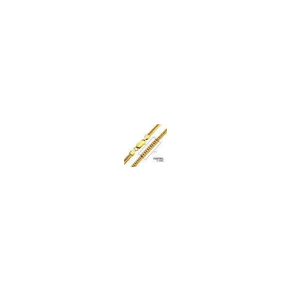 6mm 18K Gold Plated Franco Chain Image 2 Bryan Jewelry Prattville, AL