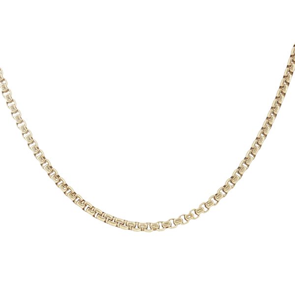 Golden Essential: Stainless Steel IP Plated Round Box Chain Bryan Jewelry Prattville, AL