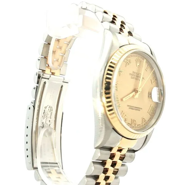 Pre-Owned Rolex Datejust Stainless Steel & 18K Yellow Gold – Champagne Dial with Roman Numerals Image 2 Bryan Jewelry Prattville, AL