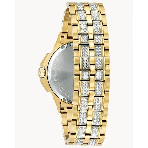 Bulova Octava-Multi function with 308 crystals on bezel, bracelet & pave dial Image 2 Bryan Jewelry Prattville, AL