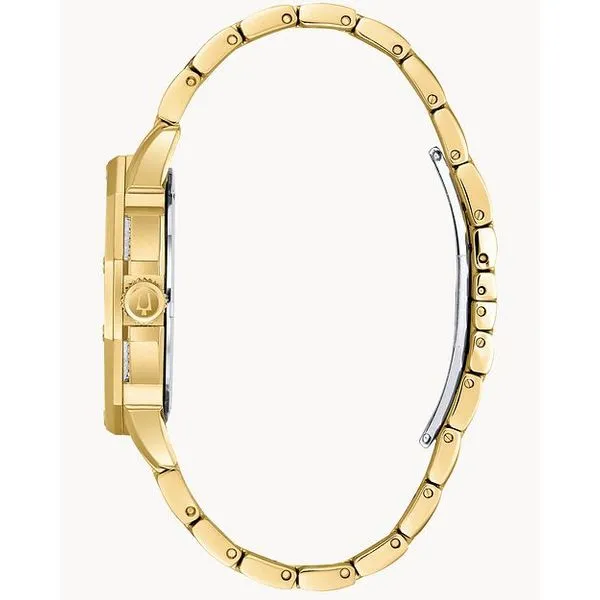 Bulova Octava-Multi function with 308 crystals on bezel, bracelet & pave dial Image 3 Bryan Jewelry Prattville, AL