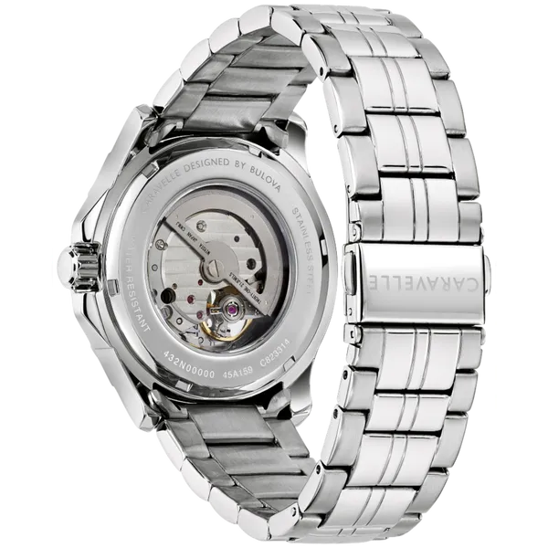 Men's Dress Caravelle-Automatic Wrist Watch Image 3 Bryan Jewelry Prattville, AL