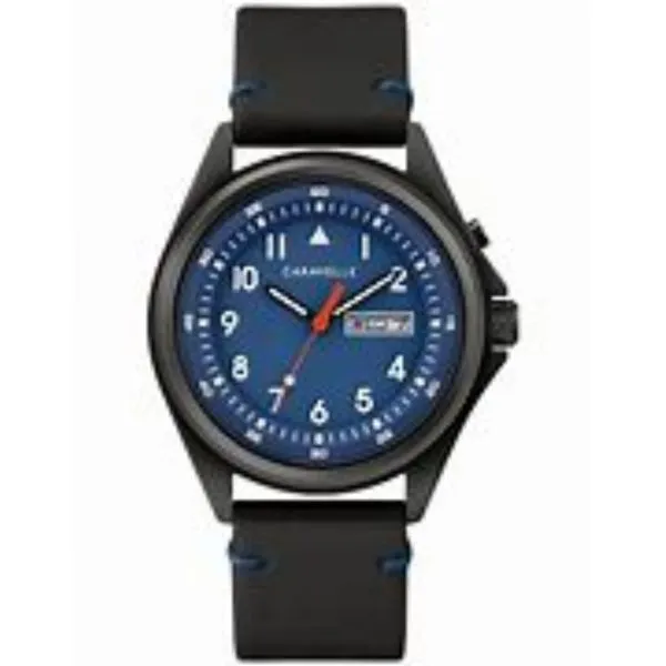 Classic Caravelle By Bulova Black IP Plate with Blue Dial Bryan Jewelry Prattville, AL