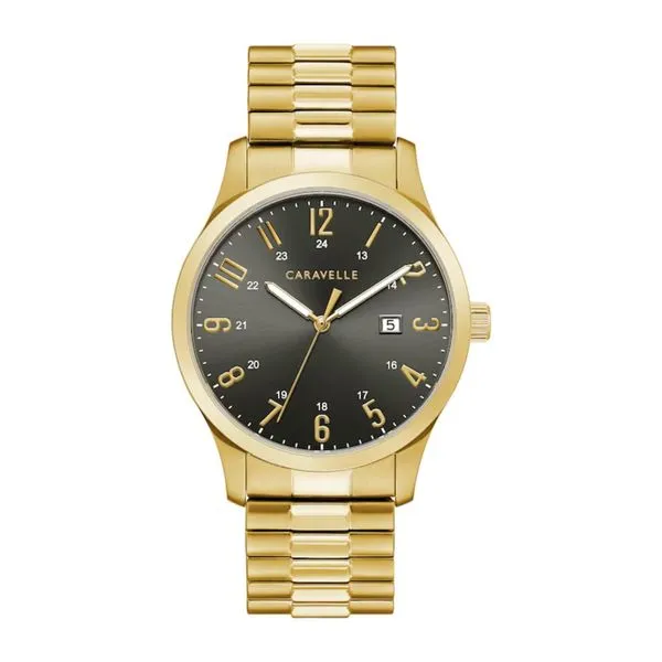 Caravelle by BulovaTraditional Watch with Expansion Bracelet in Gold-tone Bryan Jewelry Prattville, AL