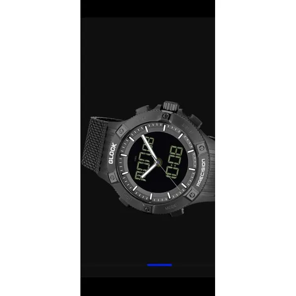 Glock digital & analog chronograph 44mm case with black mesh strap water resist to 100m Image 3 Bryan Jewelry Prattville, AL