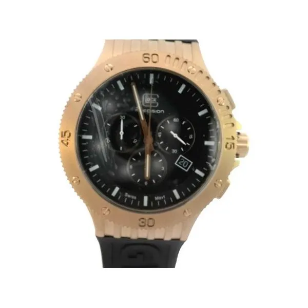 Glock swiss chronograph 44mm khaki steel case with black strap water resist to 200m Bryan Jewelry Prattville, AL