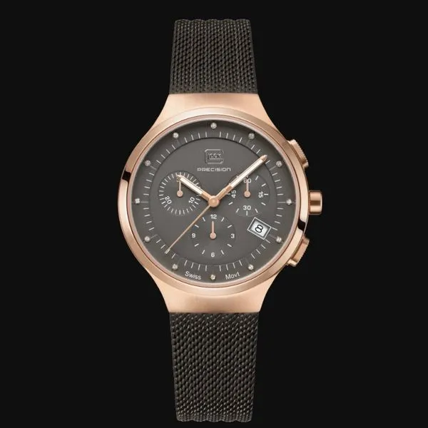Swiss mvmt Chronograph w/12 diamonds water resist to 100m-Glock Image 4 Bryan Jewelry Prattville, AL