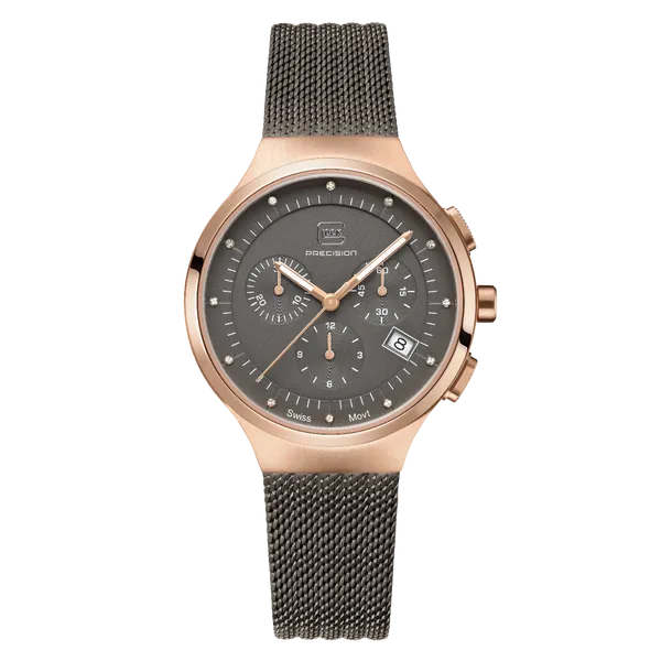 Swiss mvmt Chronograph w/12 diamonds water resist to 100m-Glock Image 5 Bryan Jewelry Prattville, AL