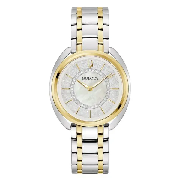 Ladies Bulova Duality w/MOP dial, .10ctw diamonds Image 2 Bryan Jewelry Prattville, AL