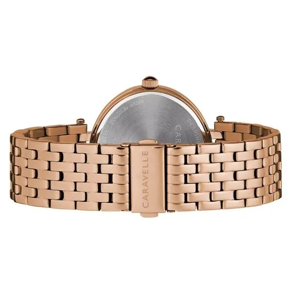 Caravelle by Bulova Rose Tone Mother of Pearl Dial Wrist Watch Image 3 Bryan Jewelry Prattville, AL