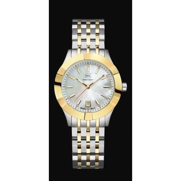 36mm Swiss movement with mother of pearl & 12 diamonds water resist to 100m Image 4 Bryan Jewelry Prattville, AL