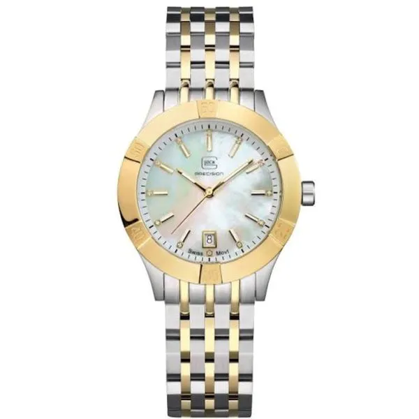 36mm Swiss movement with mother of pearl & 12 diamonds water resist to 100m Bryan Jewelry Prattville, AL