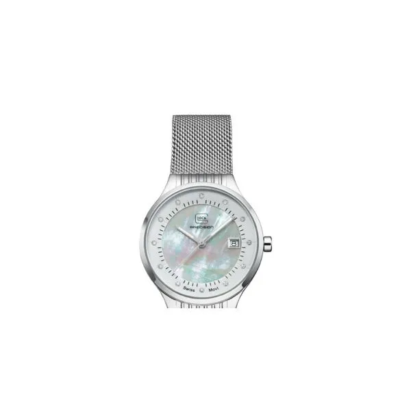 35mm Swiss movement with mother of pearl & 12 diamonds water resist to 100m Image 2 Bryan Jewelry Prattville, AL