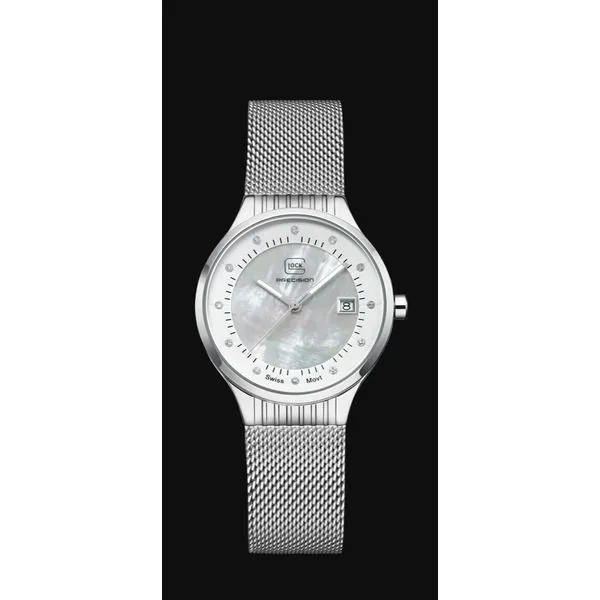 35mm Swiss movement with mother of pearl & 12 diamonds water resist to 100m Image 3 Bryan Jewelry Prattville, AL