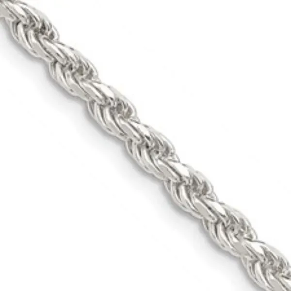 5mm Sterling Silver Diamond Cut Rope Chain - 24 inches Bryan Jewelry Prattville, AL