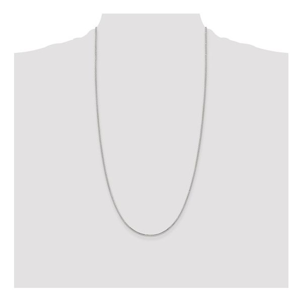 Sterling Silver 1.25mm 8 sided diamond-cut box chain Image 2 Bryan Jewelry Prattville, AL