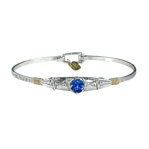 Heartbeat Bracelet-Earth Grace-Sterling silver w gf wrap -September-size 7 small Bryan Jewelry Prattville, AL