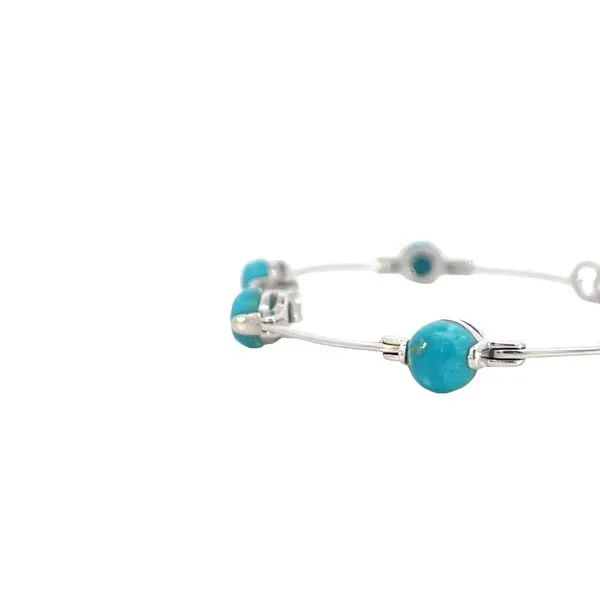 Joryel Vera Turquoise and sterling silver bracelet Image 2 Bryan Jewelry Prattville, AL