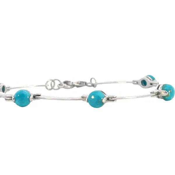 Joryel Vera Turquoise and sterling silver bracelet Image 4 Bryan Jewelry Prattville, AL