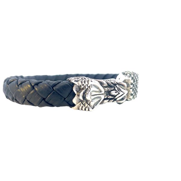 Fierce Style – King Baby Leather Bracelet with Silver Dragon Clasp Bryan Jewelry Prattville, AL