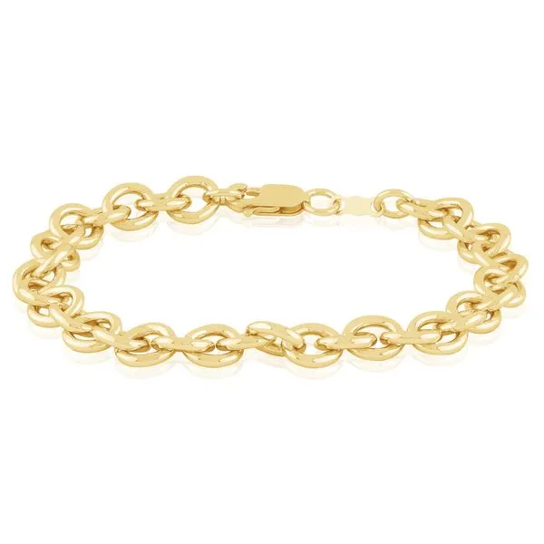 Effortless Glow: Ladies Yellow Vermeil Cable Link Bracelet Bryan Jewelry Prattville, AL