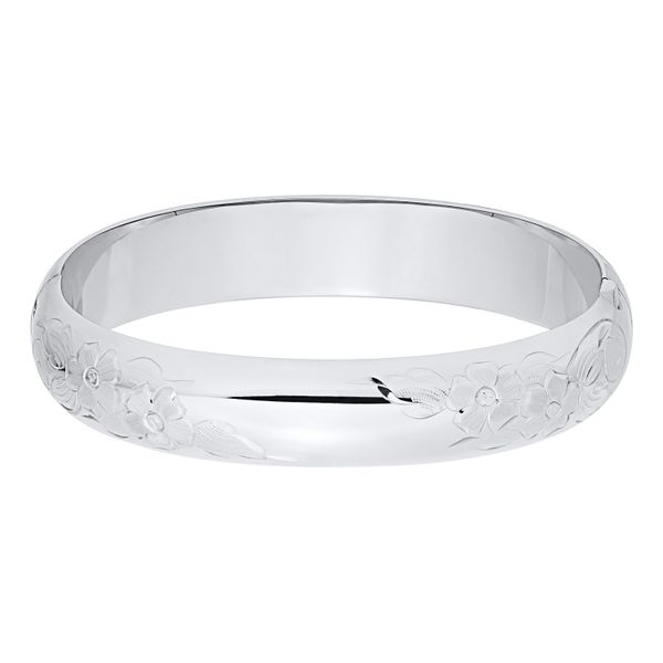12mm oval sterling silver signet bangle Bryan Jewelry Prattville, AL