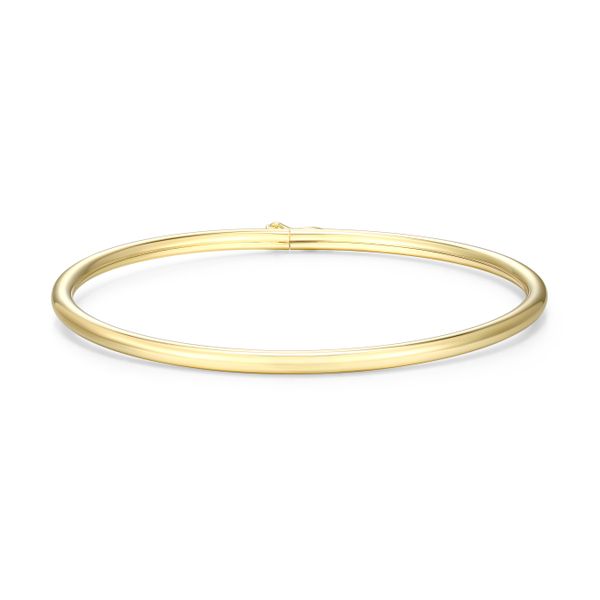 Yellow Gold-Plated Sterling Silver Minimalist Bangle Bracelet Bryan Jewelry Prattville, AL