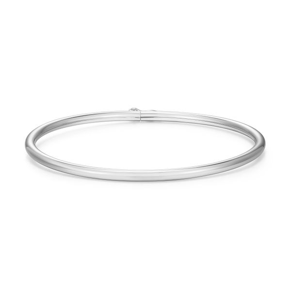 Sterling Silver Minimalist Oval Bangle Bracelet Bryan Jewelry Prattville, AL