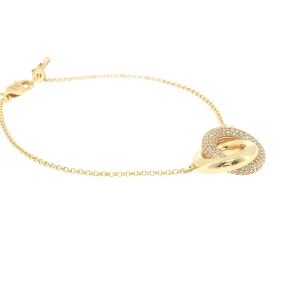 Carrara Gold-Plated Rolo Bracelet Image 2 Bryan Jewelry Prattville, AL