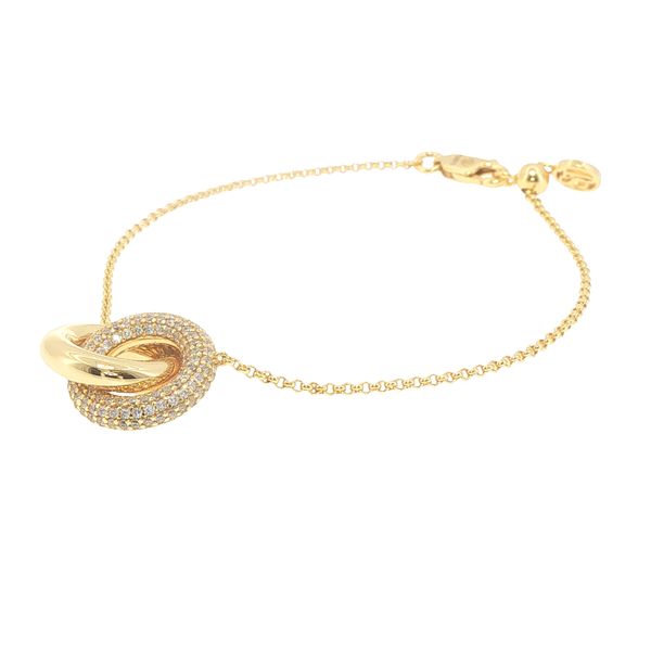 Carrara Gold-Plated Rolo Bracelet Image 3 Bryan Jewelry Prattville, AL