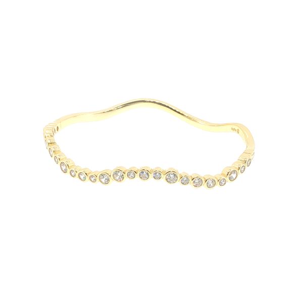 Sardinien Wave Gold-Plated CZ Bangle Bryan Jewelry Prattville, AL