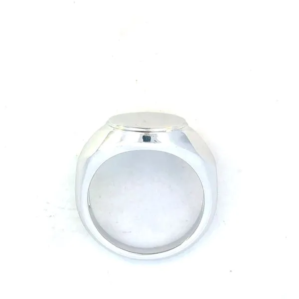 Gabriel Fashion-Sterling Silver Round Signet Ring Image 5 Bryan Jewelry Prattville, AL