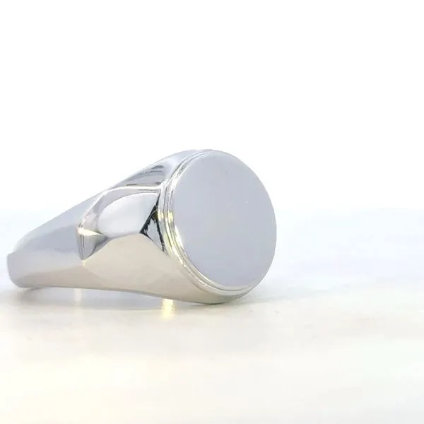 Gabriel Fashion-Sterling Silver Round Signet Ring Bryan Jewelry Prattville, AL