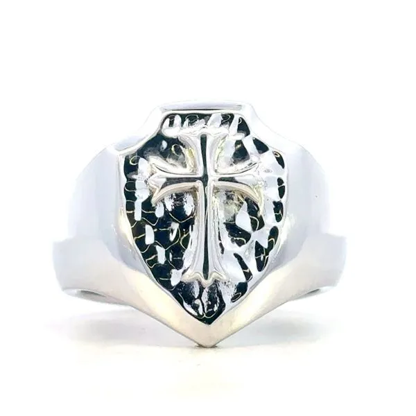 Gabriel Fashion-Sheild Ring with raised Cross Bryan Jewelry Prattville, AL