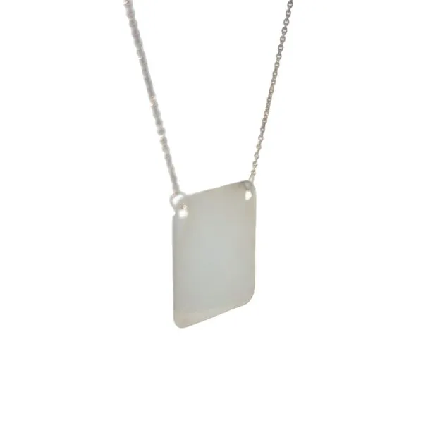 Sterling Silver Engravable Pendant Image 4 Bryan Jewelry Prattville, AL