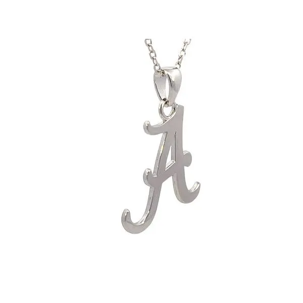 Script A Pendant in sterling silver Image 2 Bryan Jewelry Prattville, AL