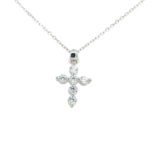 Petite Cross Pendant in Sterling Silver & CZ Bryan Jewelry Prattville, AL