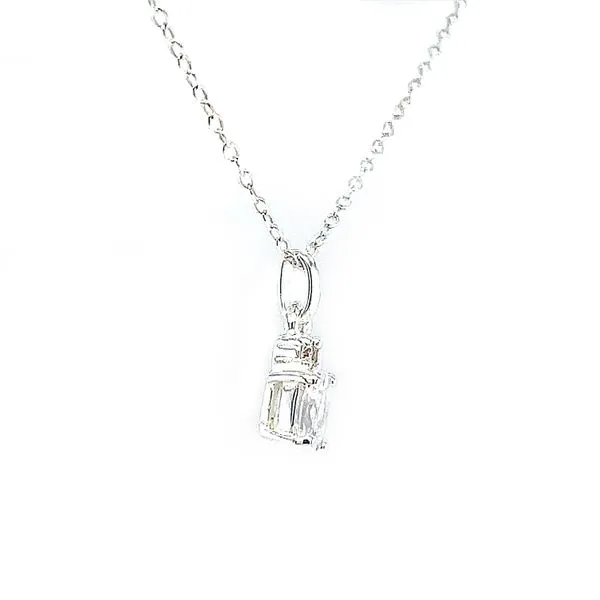 6x4 oval April simulated birthstone in sterling silver Image 2 Bryan Jewelry Prattville, AL