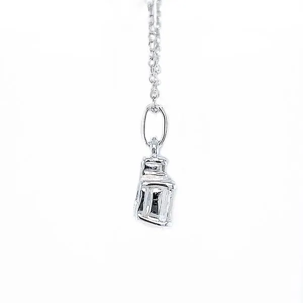 6x4 oval April simulated birthstone in sterling silver Image 3 Bryan Jewelry Prattville, AL