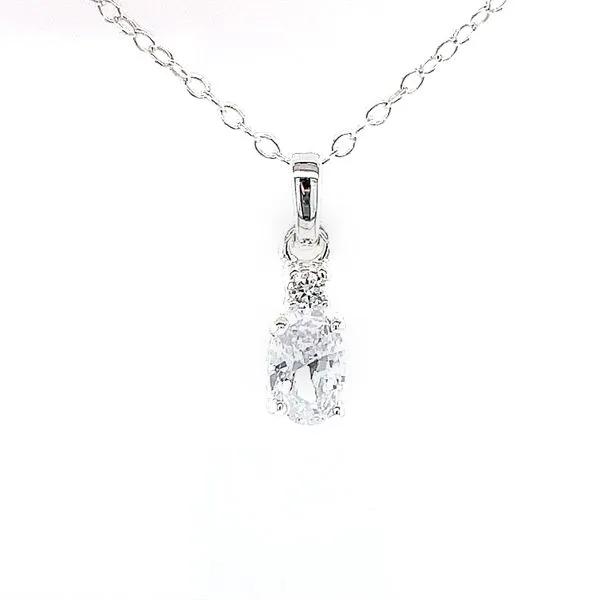 6x4 oval April simulated birthstone in sterling silver Bryan Jewelry Prattville, AL