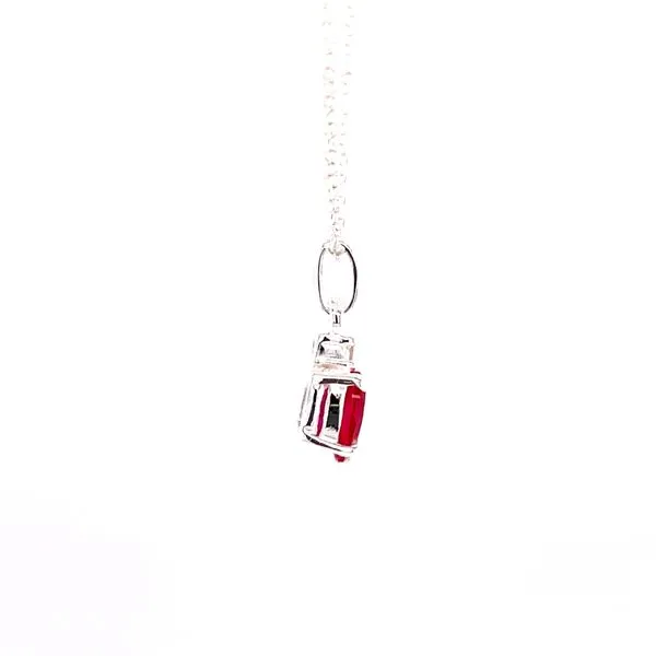 6x4 oval July simulated birthstone in sterling silver Image 2 Bryan Jewelry Prattville, AL