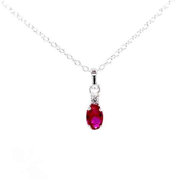 6x4 oval July simulated birthstone in sterling silver Bryan Jewelry Prattville, AL