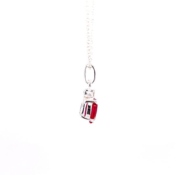 6x4 oval July simulated birthstone in sterling silver Image 2 Bryan Jewelry Prattville, AL