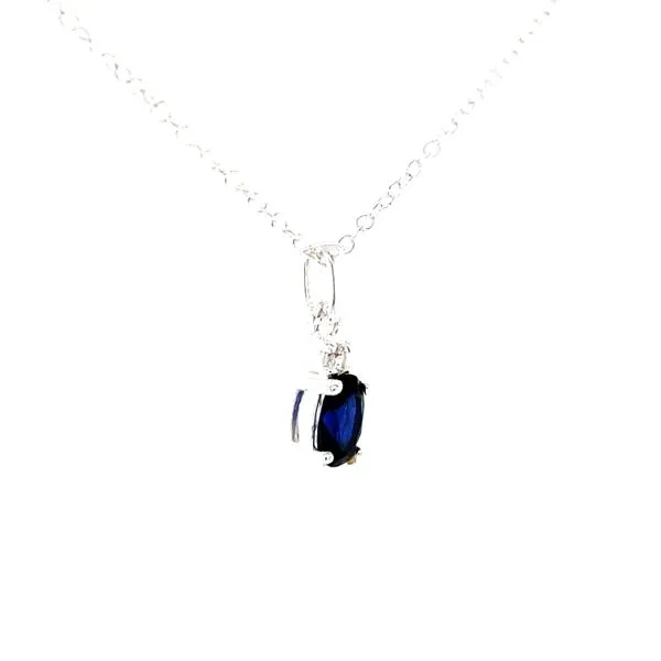 6x4 oval September simulated birthstone in sterling silver Image 3 Bryan Jewelry Prattville, AL